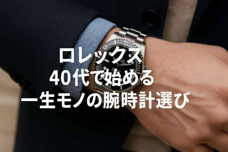 ロレックス 40代で始める一生モノの腕時計選び