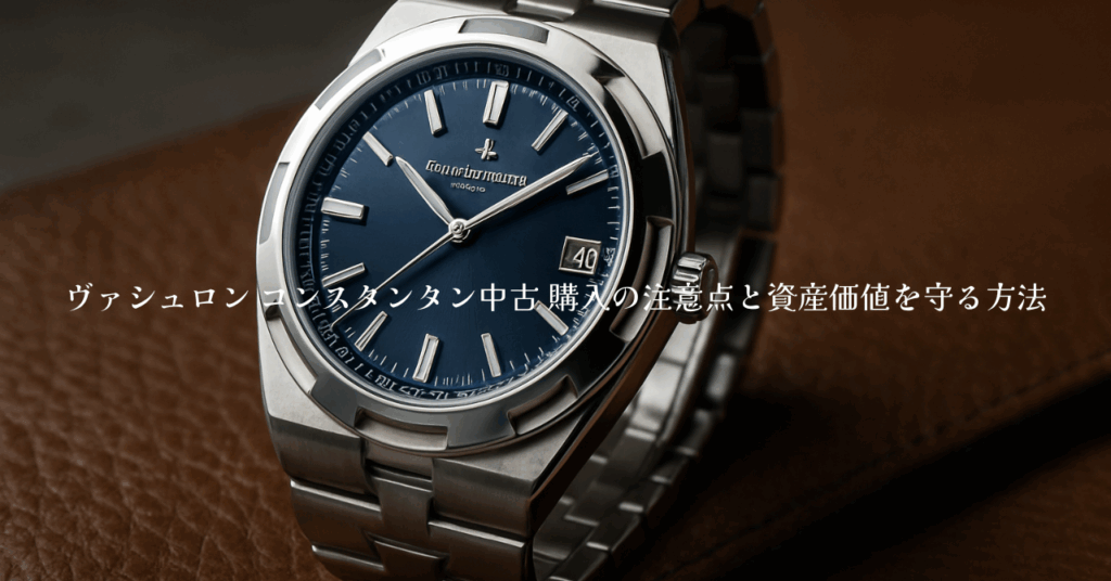 ヴァシュロン コンスタンタン中古 購入の注意点と資産価値を守る方法