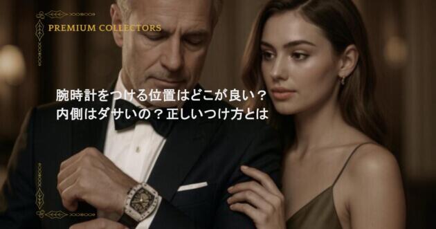 腕時計をつける位置はどこが良い?内側はダサいの?正しいつけ方とは